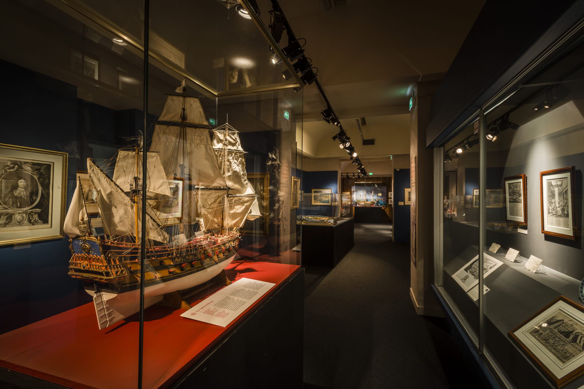 © Xavier DUBOIS. Maquette au Musée de la Compagnie des Indes à Port-Louis. Maquette au Musée de la Compagnie des Indes à Port-Louis.