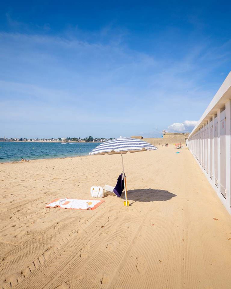 La plage de la citadelle à Port-Louis