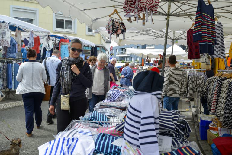 Le marché de Larmor-Plage, chaque dimanche matin.