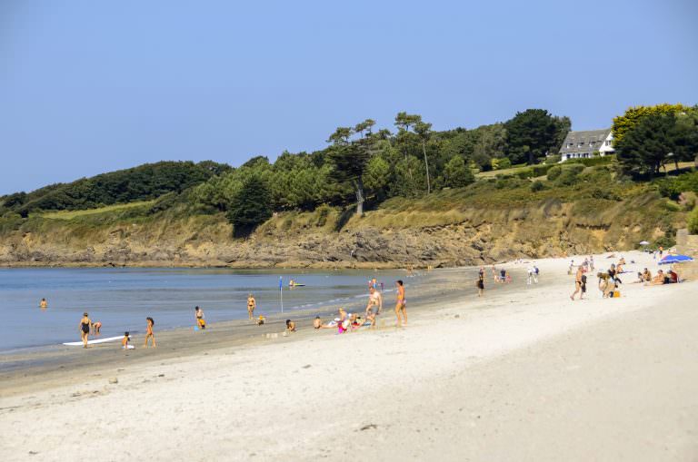 la playa des Sables Blancs.
la playa des Sables Blancs.