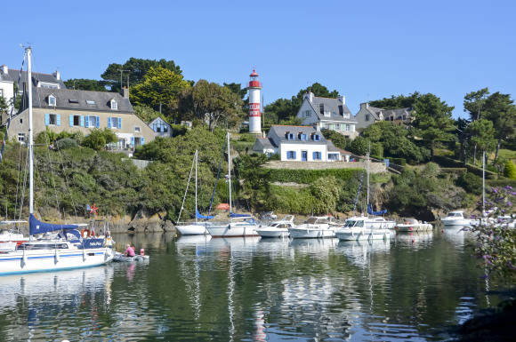 ©Jacqueline PIRIOU - Doelan, bateaux ammarés au port - crtb-ac7033 (2084))