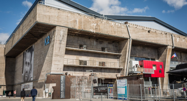 Le musée du sous-marin La Fore dans une alvéole du bloc K2 à Lorient La Base.