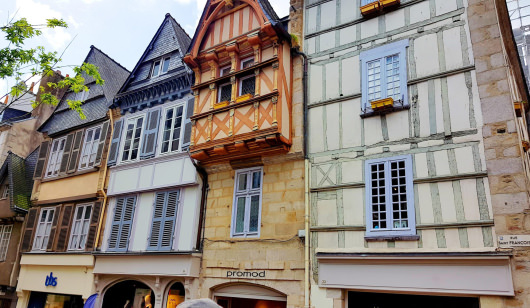 ©Catherine LE BAIL. Maisons à colombages à Quimper. Maisons à colombages à Quimper.
