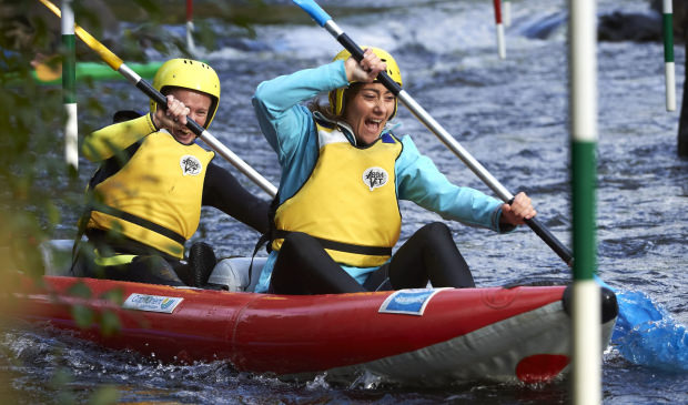 Fun en kayak au Parc d'eau vive à Inzinzac-Lochrist