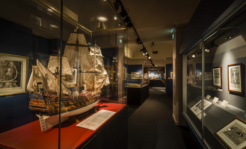 Maquette au Musée de la Compagnie des Indes à Port-Louis.