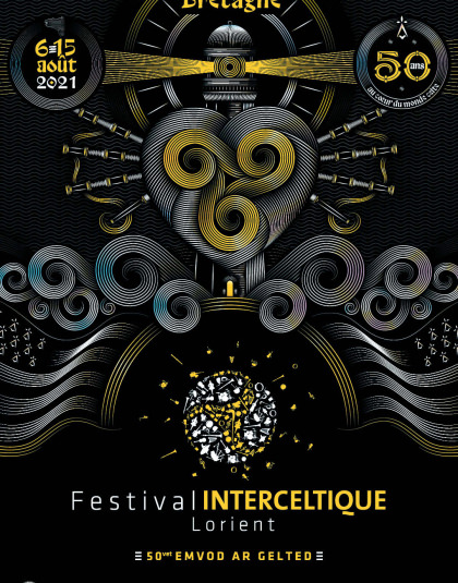 2021 poster of the lorient interceltic festival